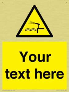 Custom warning water cannon